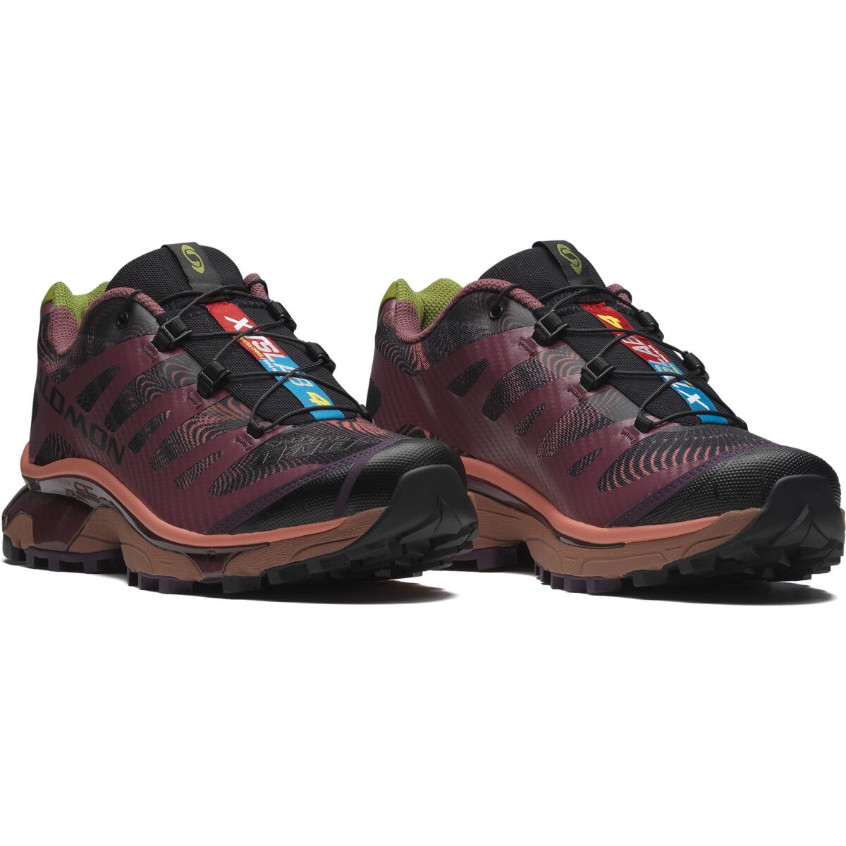 SALOMON XT 4 Impact Resistant Lightweight Low top Contagrip Training Casual Running Shoes Unisex Burgundy