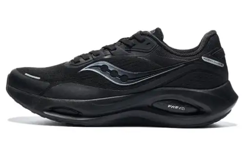 Saucony Runshield Wear resistant And Lightweight Low top Running Shoes Women's Black