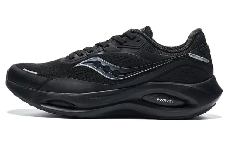 Saucony Runshield Wear resistant And Lightweight Low top Running Shoes Women's Black
