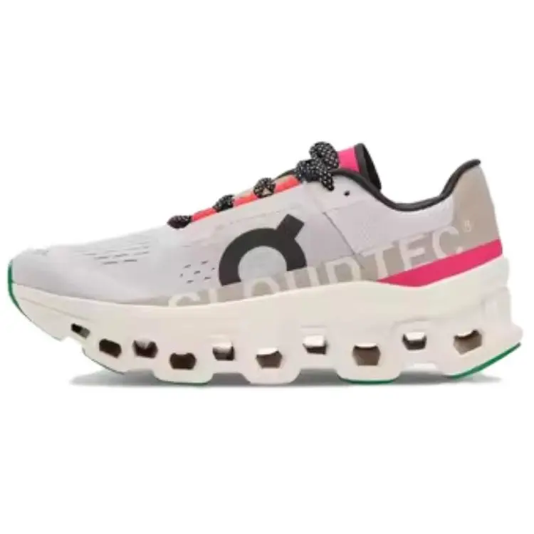 On Cloudmonster Comfortable Low top Running Shoes Women's Gray Brown