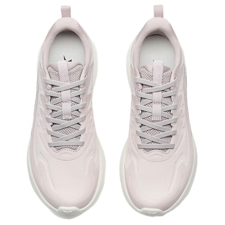 XTEP Cushioning Coverage Lightweight Low top Casual Running Shoes Women’s Pure Pink Silent Gray