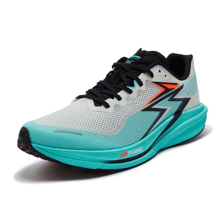 361° Blitz Speed 4 Pro Mesh Low top Fiberglass Plate Casual Training Running Shoes Unisex White Blue