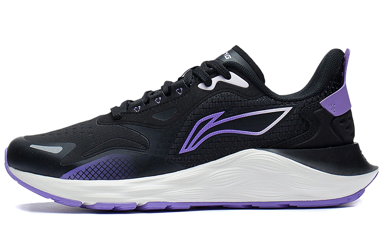 Li Ning Yufeng Reflective Cushioning Rebound Low top Running Shoes Women’s Black
