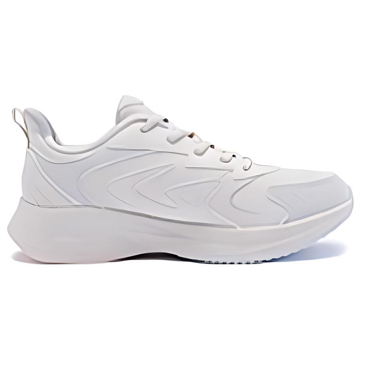 QIAODAN Slip Resistant Abrasion Resistant Slip Resistant Abrasion Resistant Low top Running Shoes Women’s White