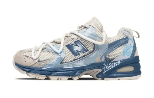 New Balance NB 530 Abrasion Resistant Breathable Low top Casual City Commuting Running Shoes Unisex Blue