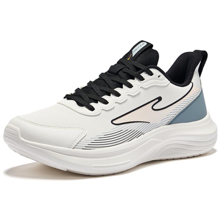 Erke Cushioning Rebound Low top Running Shoes Men’s Microcrystal White Cyan
