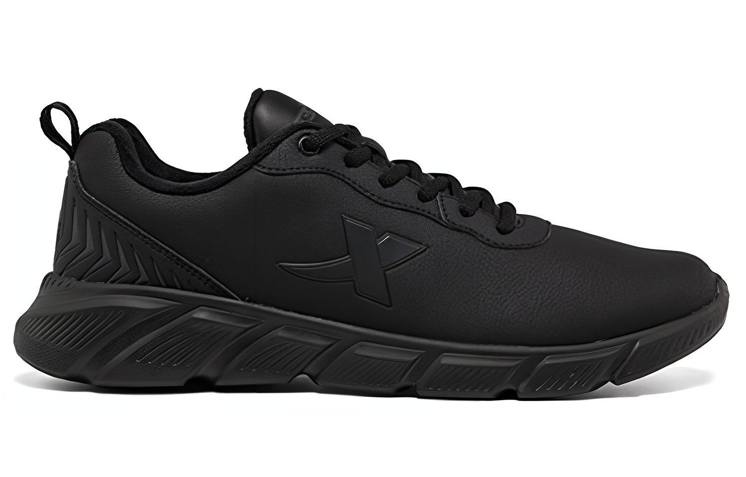 XTEP Cushioning Slip Resistant Abrasion Resistant Lightweight Low top Running Shoes Men’s Black
