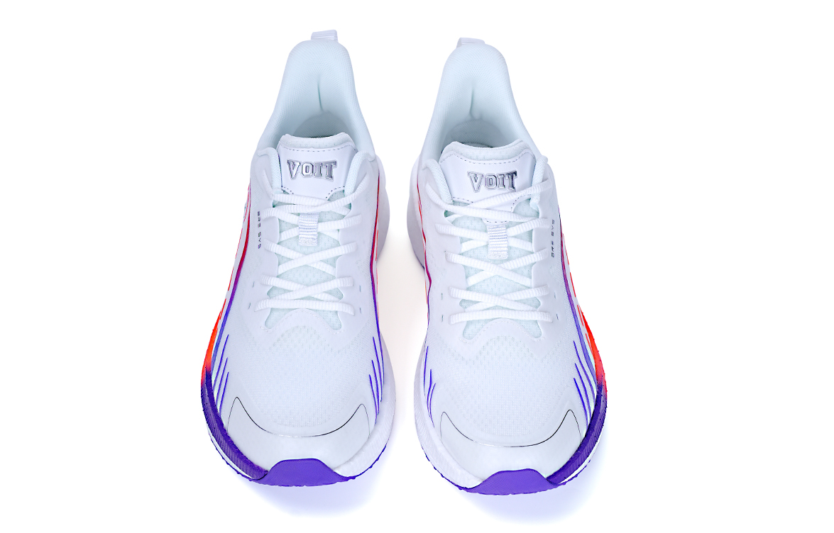 VOIT Running Shoes Unisex Low Top White/Purple