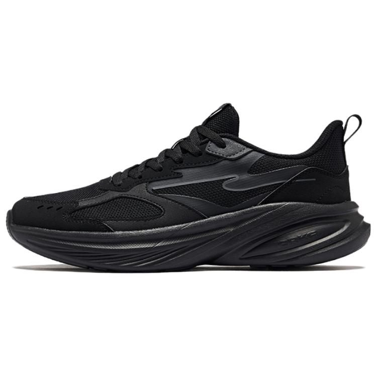 Erke Cushioning Slip Resistant Low top Casual Running Shoes Men’s Black