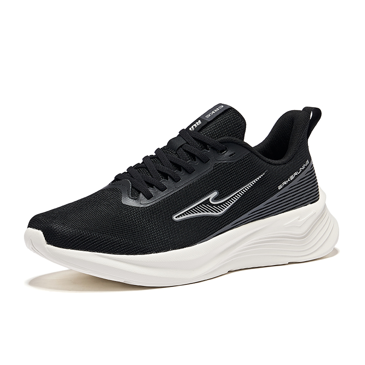 Erke Flying Speed 2 Cushioning Breathable Lightweight Rebound Low top Running Shoes Men’s Jet Black