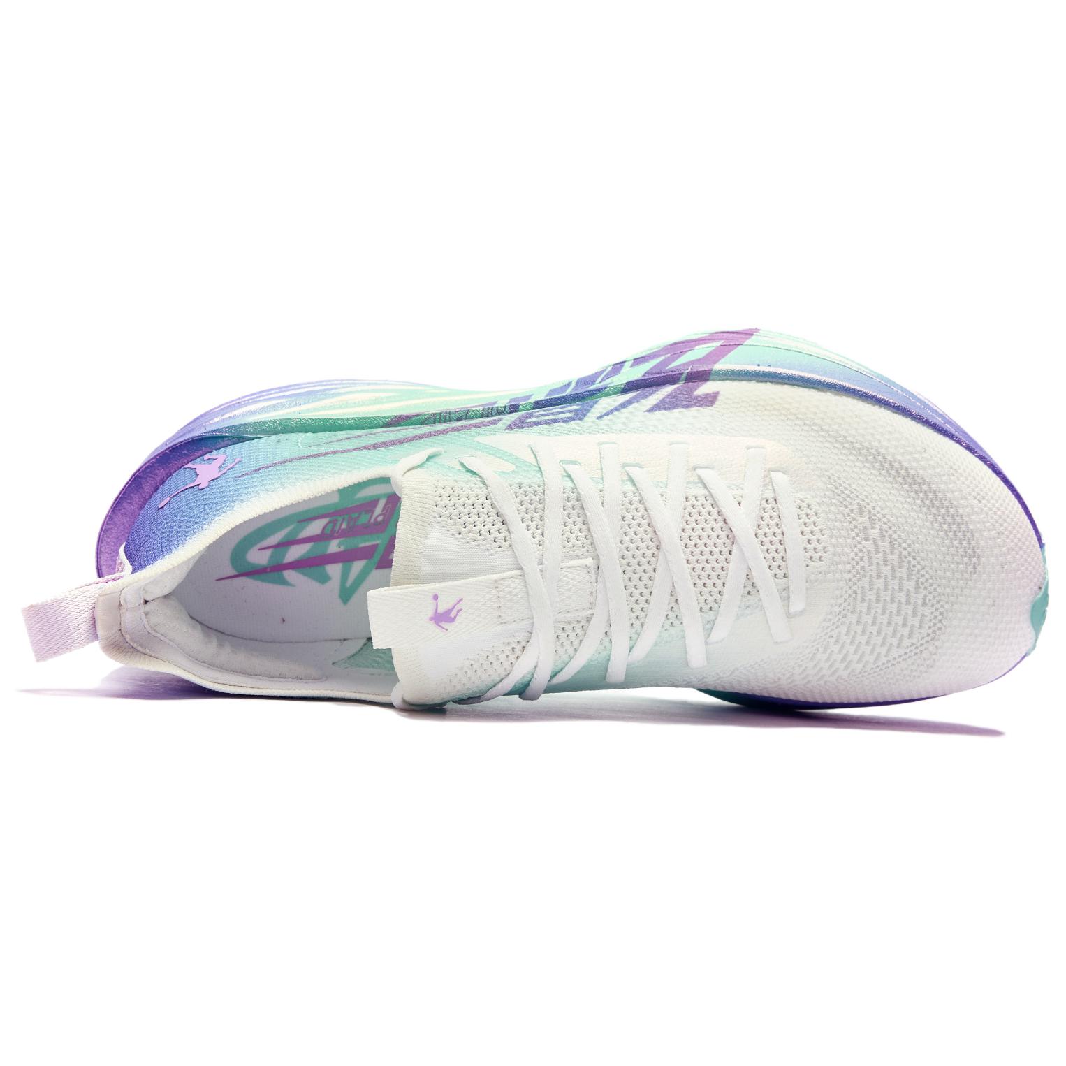 QIAODAN Feiying Plaid 1.5 Low top Q ASU Outsole Q KUNGFU PRO HP Racing Running Shoes Men’s Jordan White Purple Blue
