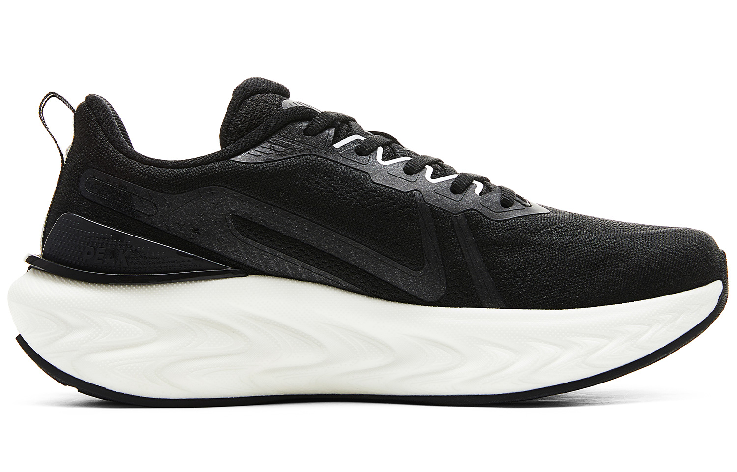 PEAK Cushioning Slip Resistant Abrasion Resistant Rebound Low top Running Shoes Women’s Black Ivory