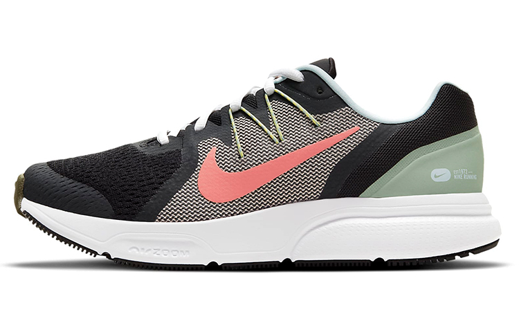 Nike Zoom Span 3 Shoes For Black/Green/Pink Women's