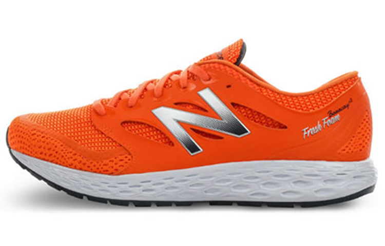 New Balance Textile, Artificial Leather Low top Running Shoes Men's Orange