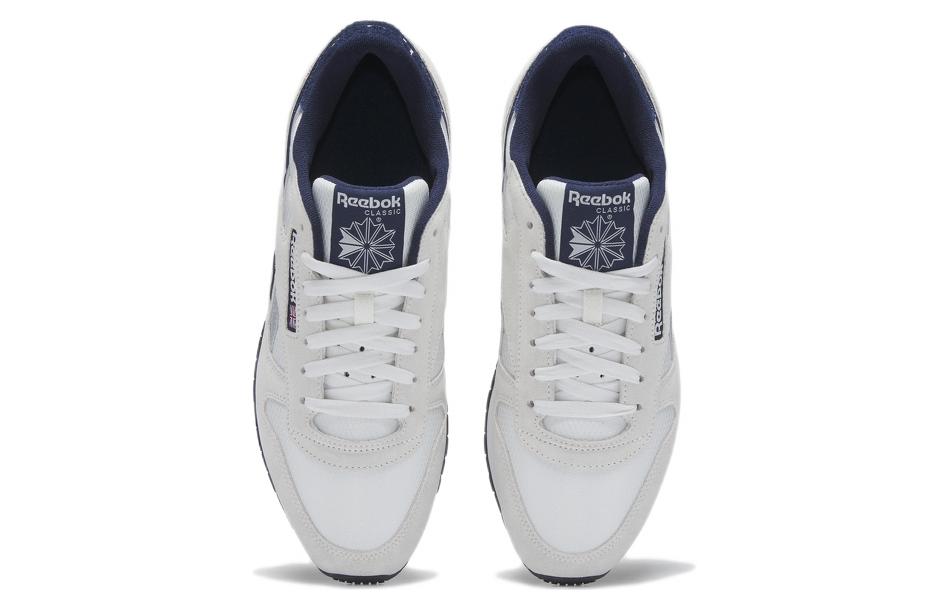 Кроссовки Reebok Classic Leather (серый / белый) — фото 4