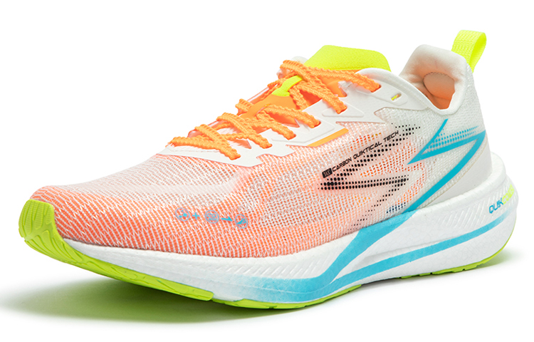 361° Blitz CQT Eco Shimmery Racing Low top Running Shoes Men’s White Orange