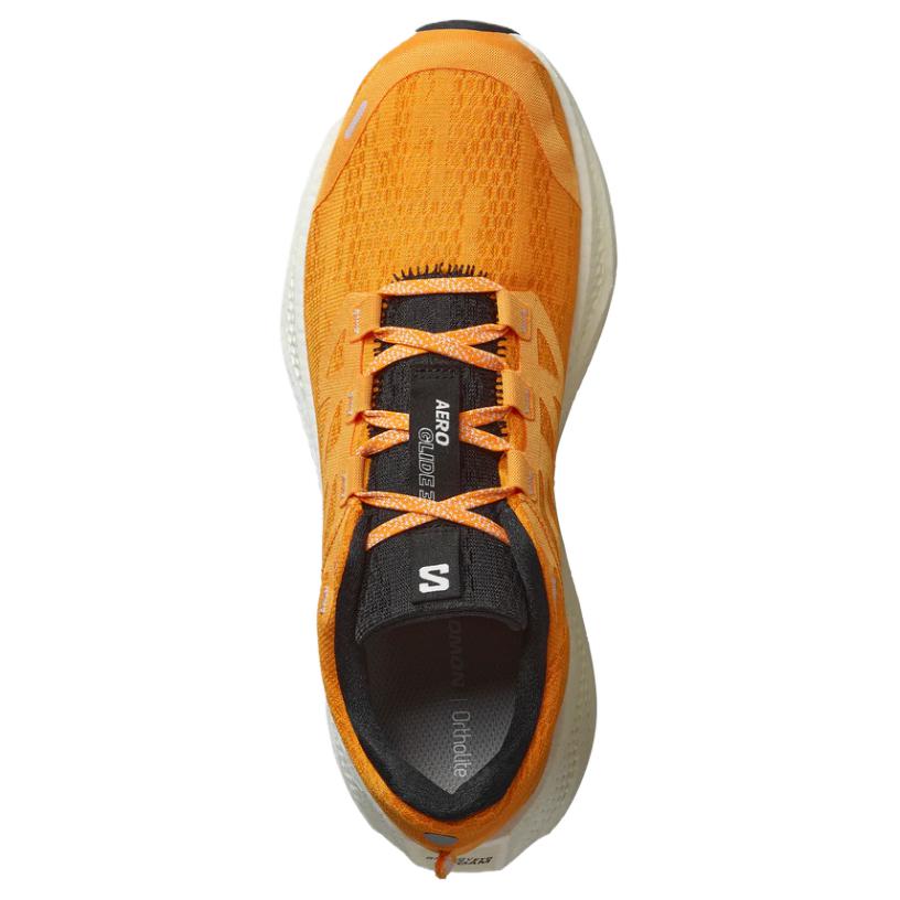 SALOMON AERO GLIDE 3 Mesh Cushioning Breathable Lightweight Low top Running Shoes Men’s Orange