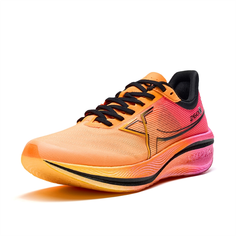 XTEP 260X 1.0 Running Shoes Women’s Low Top Mikan Orange/Orange Yellow/Fluorescent Charm Red