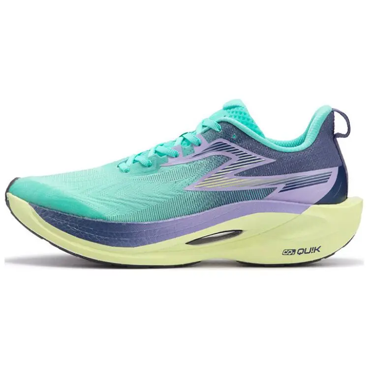 361° Flame 2ET Low top Rubber, Double Layer Aliphatic ETPU Training Running Shoes Unisex Blue Purple