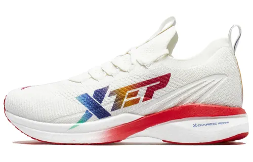 Xtep 160X Professional Marathon Power Nest Technology Shock Absorbing Anti-Slip Low-top Running Shoes Men's White Red