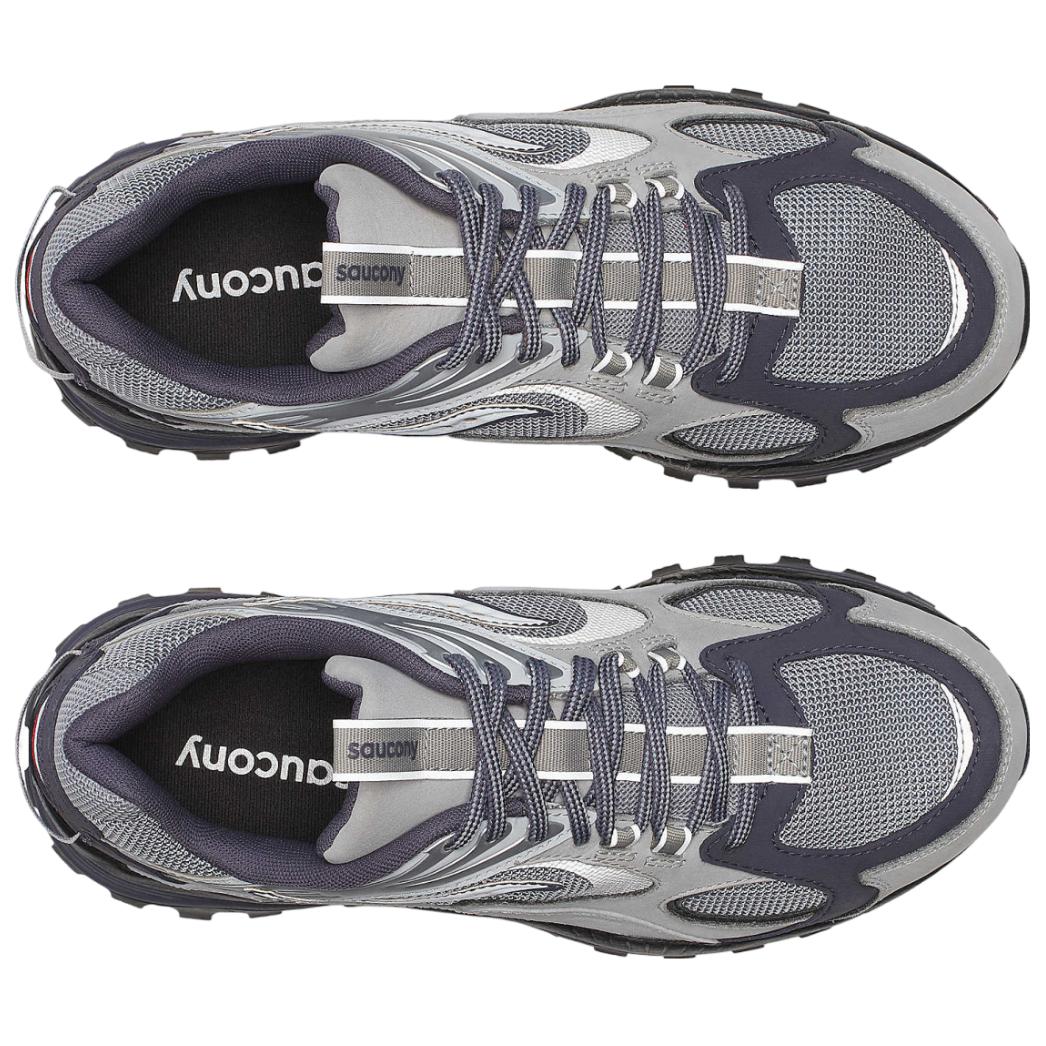 Saucony Grid Aura X Grey Pack Grey Silver