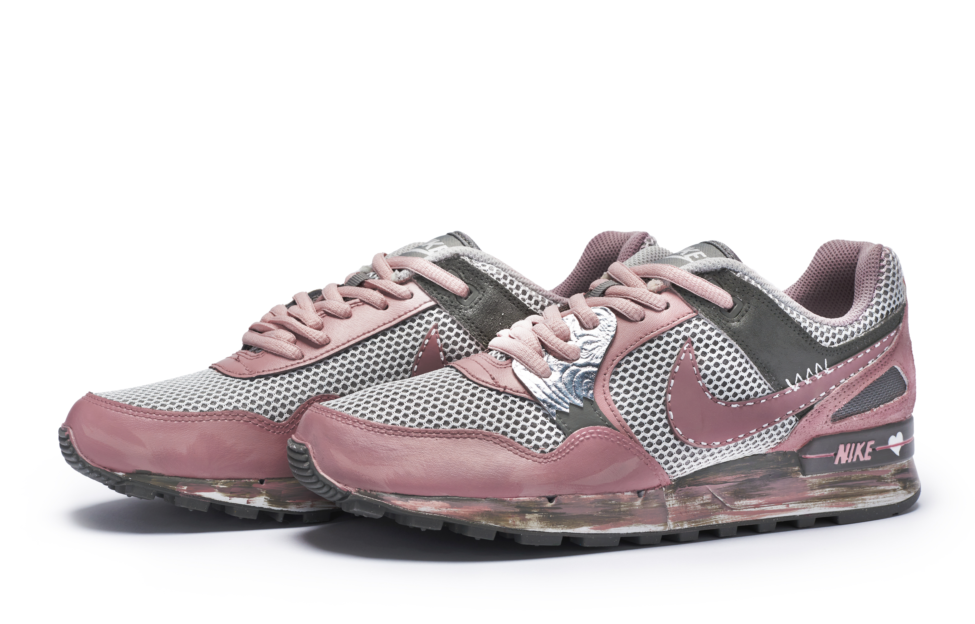 Nike Air Pegasus 89 Low top Casual Running Shoes Men’s Gray Pink