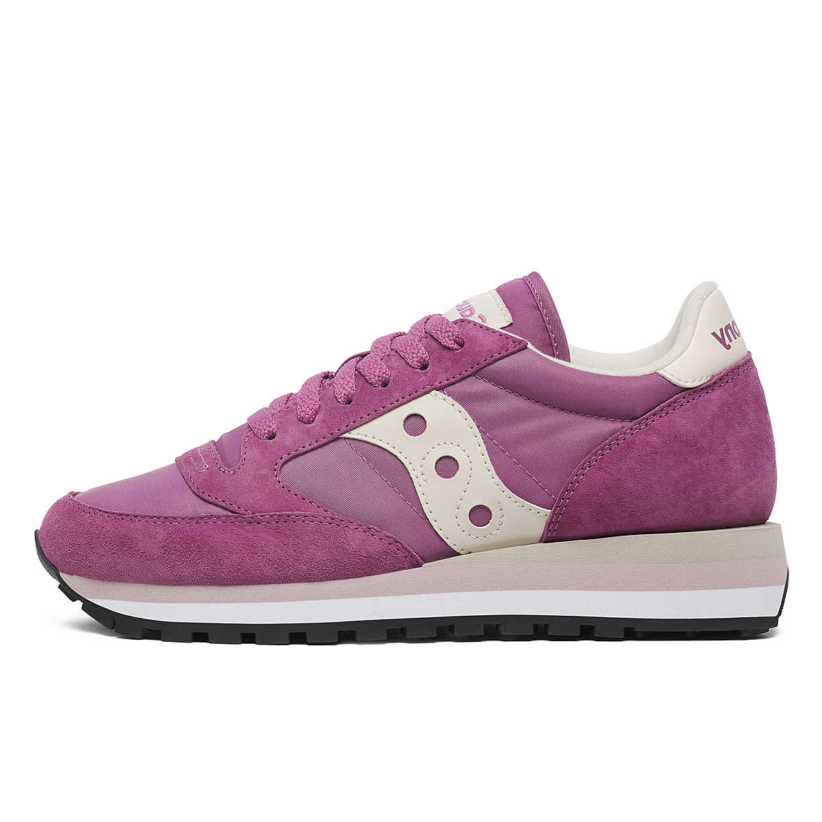 Saucony Jazz Triple Jazz Comfortable Slip Resistant Abrasion Resistant Low top Running Shoes Women’s Purple