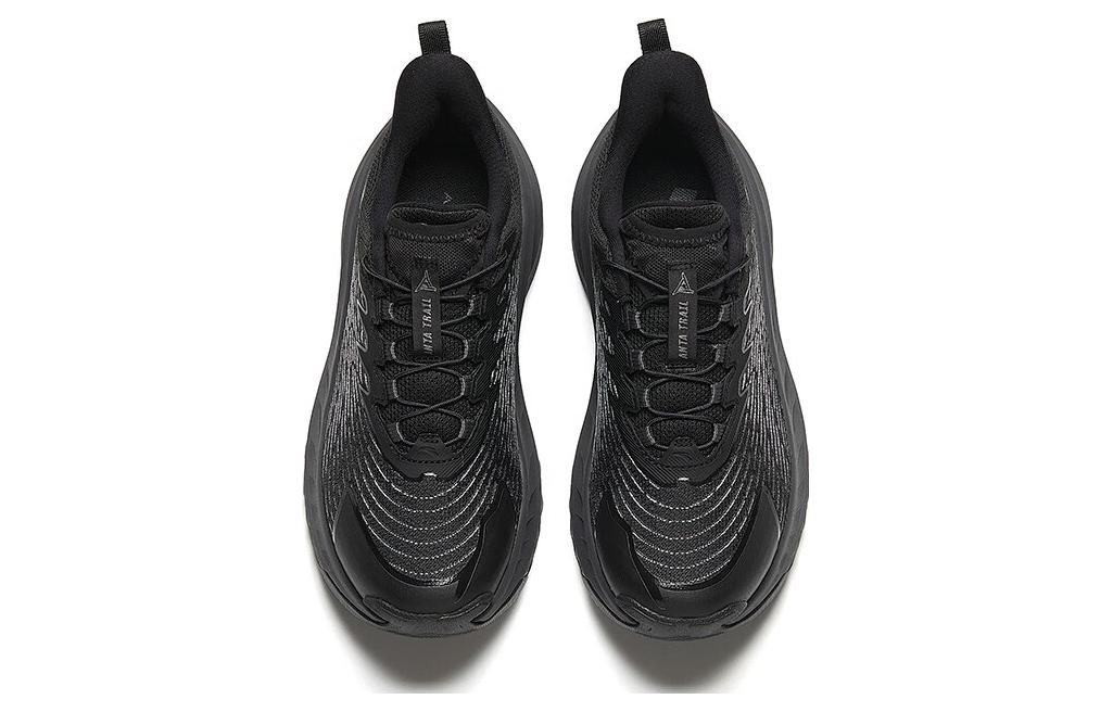 Anta Slip Resistant Abrasion Resistant Support Low top Running Shoes Women’s Black Gray