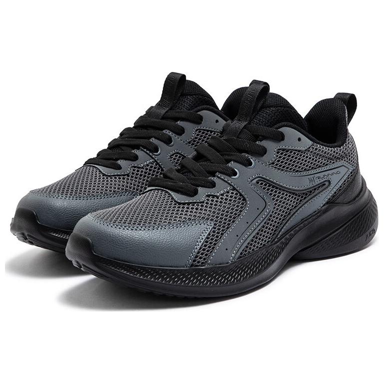 361° Slip Resistant Support Rebound Low top Casual Running Shoes Men’s Gray Black