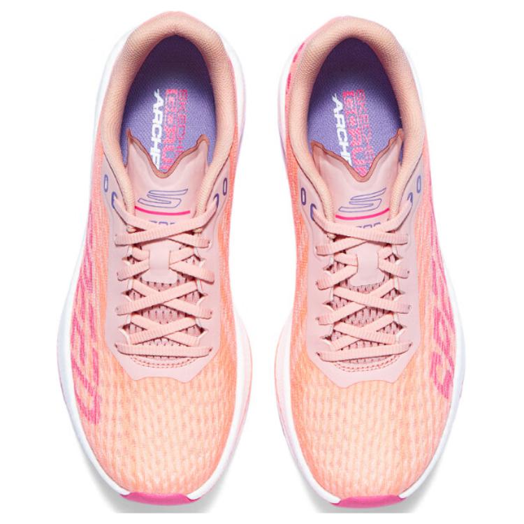 Skechers Go Run Razor 4 Cushioning Support Low top Casual Running Shoes Women’s Pink White