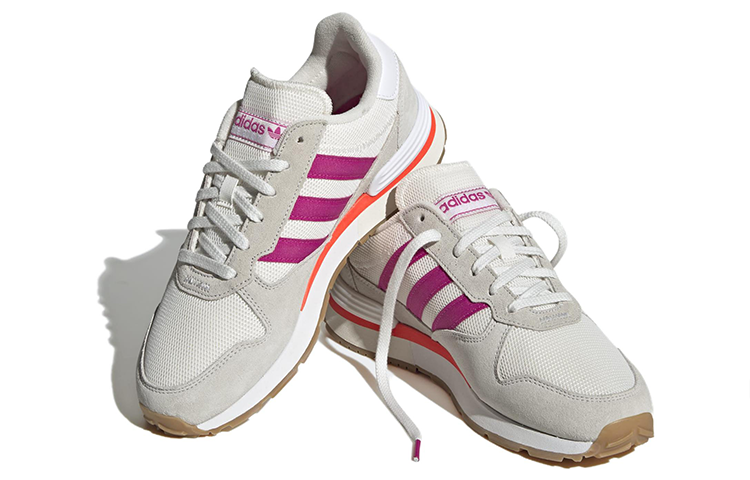 Adidas Originals Treziod Textile, Leather Slip Resistant Abrasion Resistant Low top Running Shoes Women’s Gray Purple
