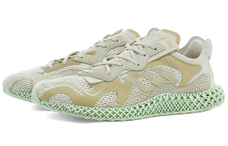 Мужские кроссовки adidas 4D Dune (зеленые) — фото 3