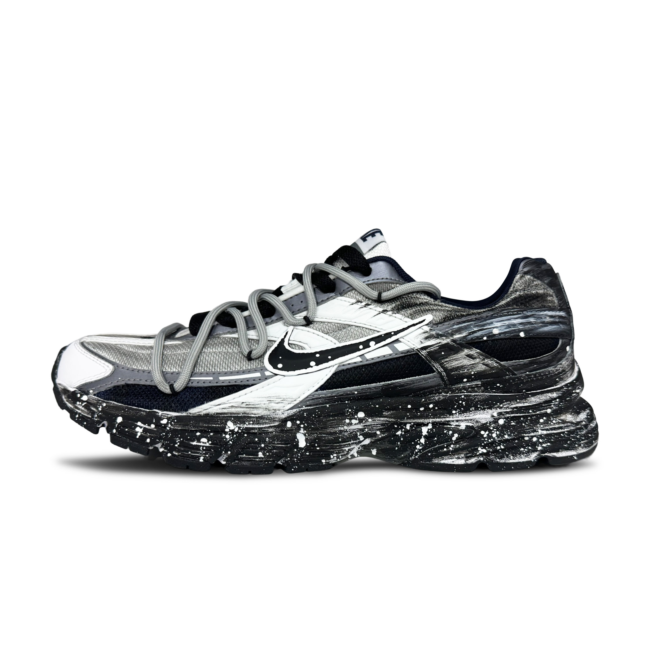 Nike Initiator Abrasion Resistant Low top Running Shoes Unisex Black White