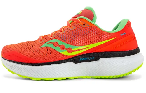 Saucony Triumph Comfortable Cushioning Slip Resistant Breathable Lightweight Rebound Low top Running Shoes Women's Red