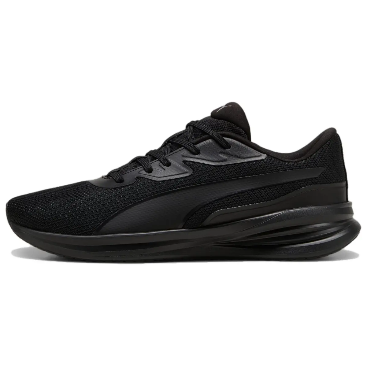 PUMA Night Runner V3 Soft And Comfortable Slip Resistant Abrasion Resistant Support Low top Running Shoes Unisex Black