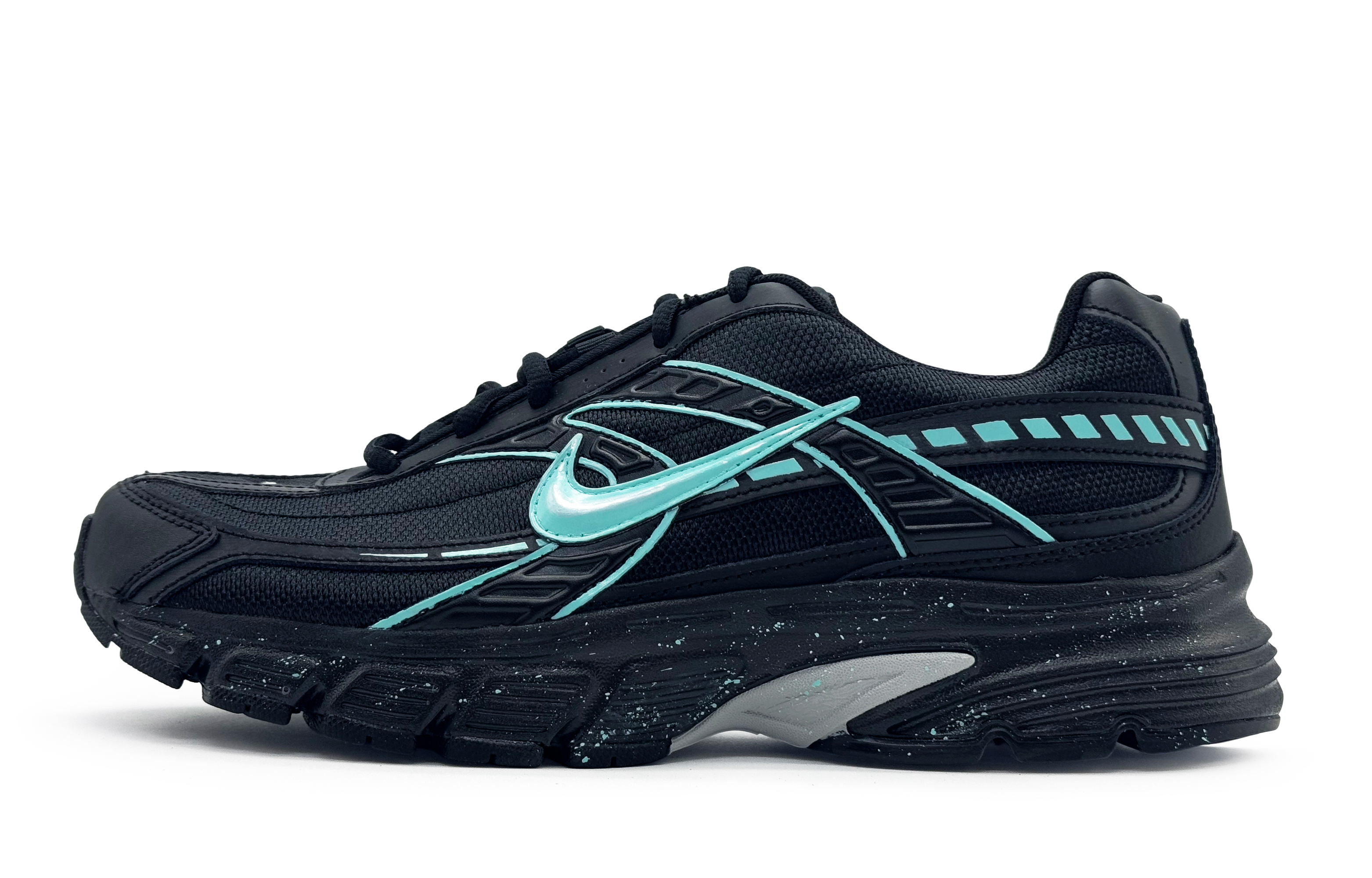 Nike Initiator Abrasion Resistant Low top Running Shoes Men’s Black Green