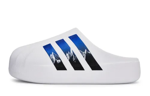 Adidas Originals AdiFOM SUPERSTAR MULE Abrasion Resistant Closed Toe Slippers Unisex Black White Blue