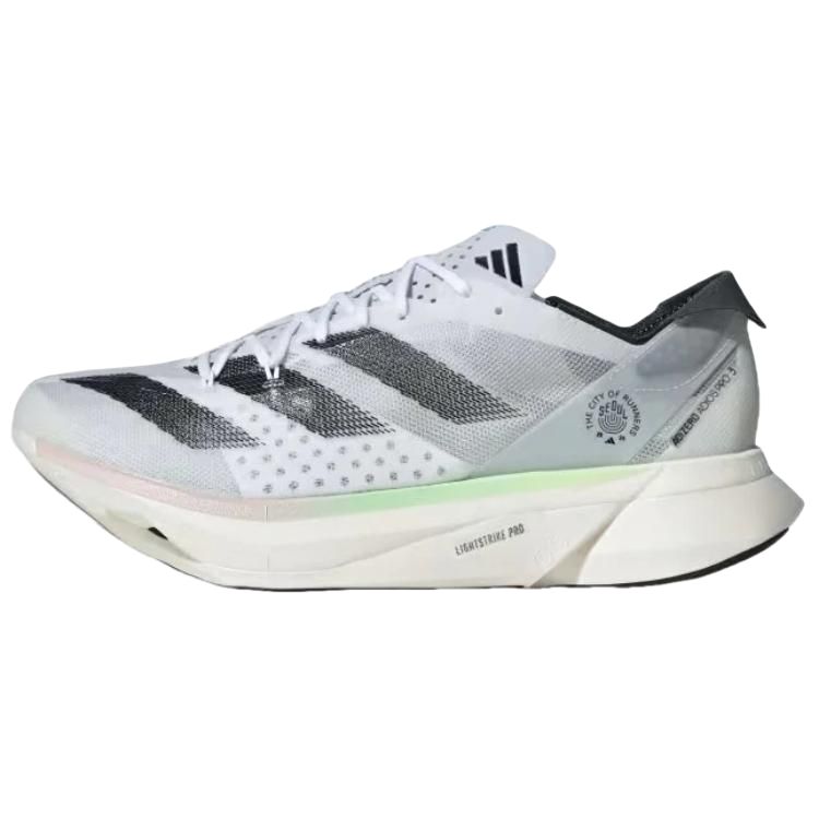 Adidas Adizero Adios Pro 3 Comfortable Fabric Cushioning Slip Resistant Abrasion Resistant Low top Running Shoes Men's