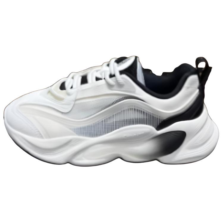 Erke Puffy 2.0 Cushioning, Wear Resistant Low top Running Shoes Women’s White Black