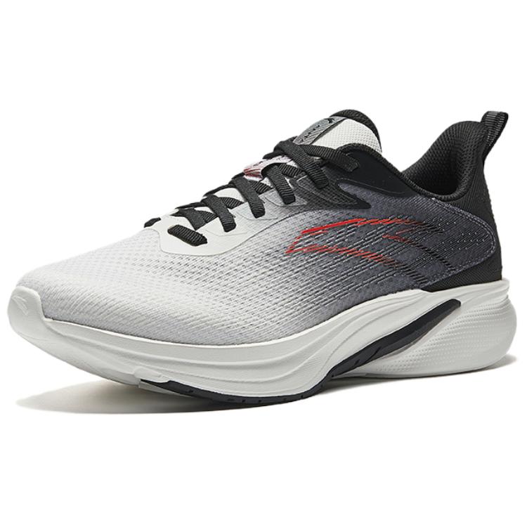 Anta Cloud Trail Cushioning, Wear Resistant Low top Casual Running Shoes Men’s Black White Gray