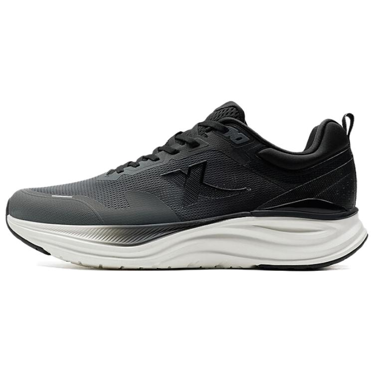 XTEP Cloud 1.0 Abrasion Resistant Coverage Rebound Low top Casual Running Shoes Men’s Black White