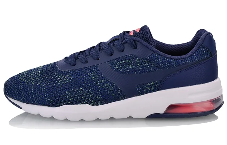 Li Ning Synthetic Leather, Textile Slip Resistant Cushioning Abrasion Resistant Lightweight Low top Running Shoes Men's