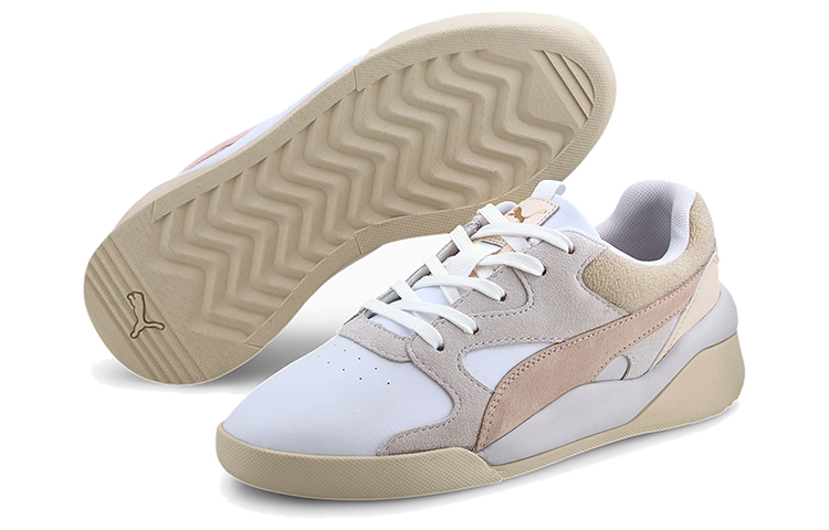 Женские кроссовки PUMA Aeon (серо-коричневые) — Серый / белый / коричневый / хаки — фото 4