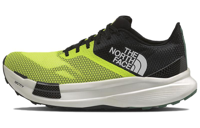 THE NORTH FACE Vectiv Traval Comfortable Slip Resistant Abrasion Resistant Low top Running Shoes Men's Yellow Black