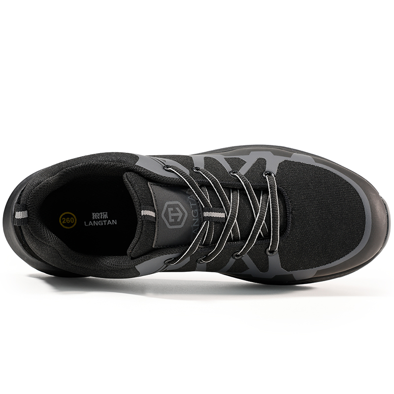 LANGTAN Wear resistant And Lightweight Low top Outdoor Shoes Unisex Black