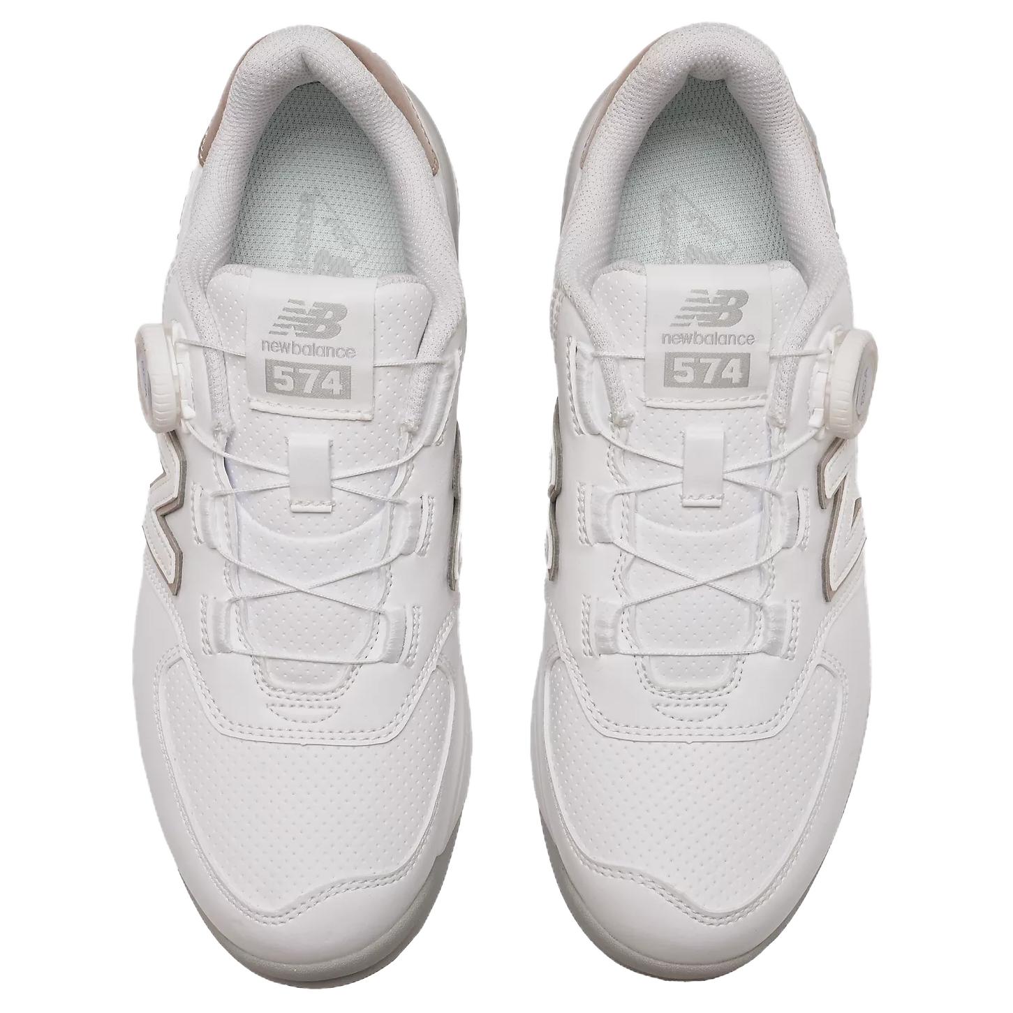 New Balance NB 574 V4 Golf Shoes Women’s White Gold