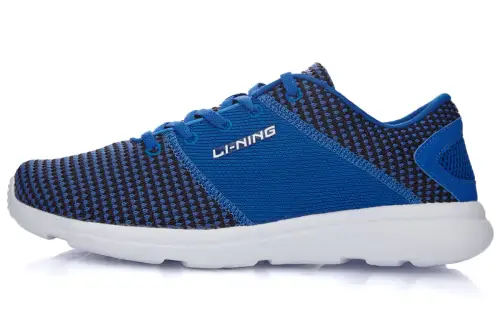 Li Ning Fabric Cushioning Slip Resistant Abrasion Resistant Breathable Low top Running Shoes Men's