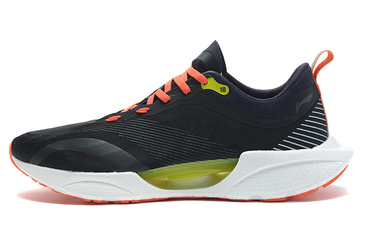 LiNing Li Ning Super Light 18 Lightweight Breathable Lightweight Wear-Resistant Anti-Slip Low-top Running Shoes Men's Black Orange