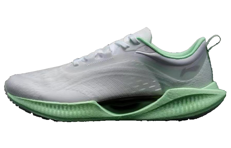 Li Ning Super Light 19 Night Closed Shanghai Cushioning Low top Running Shoes Unisex White Green