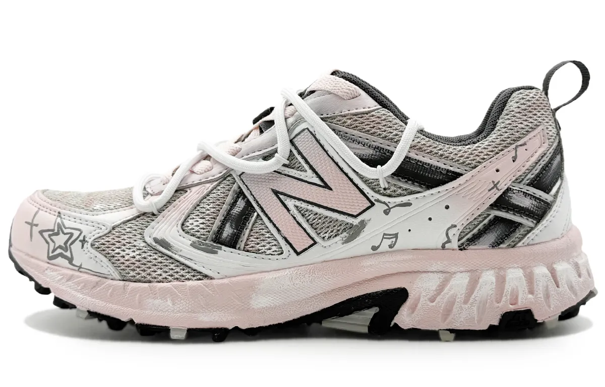 New Balance NB 410 V5 Abrasion Resistant Low top Running Shoes Unisex Gray Pink
